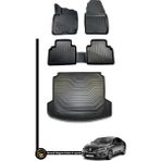 HLP Renault Megane 4 3D Havuzlu Paspas + Bagaj Havuzu Zeus Set - Siyah