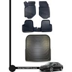 HLP Skoda Super B 3D Havuzlu Paspas 2015-2023 + Bagaj Havuzu Zeus Set - Siyah