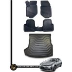 HLP Toyota Corolla 3D Havuzlu Paspas Sedan 2013-2018 + Bagaj Havuzu Zeus Set - Siyah