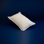Hälsa Blekinge %100 Pamuk - Keten Yastık (50X70 CM) - 50 x 70 cm - Beyaz