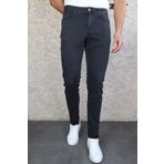 HLT JEANS Erkek Antrasit Slim Fit Dar Kesim Esnek Likralı Denim Jeans Kot Pantolon HLTHE001967