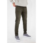 Hlt Jeans Erkek Koyu Haki Slim Fit Dar Kesim Esnek Likralı Denim Jeans Kot Pantolon HLTHE001986 - 30