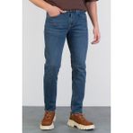 Hlt Jeans Erkek Okyanus Mavisi Slim Fit Likralı Esnek Jean Denim Dar Paça Kot Pantolon HLTHE001958 - 32 / 32