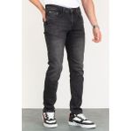 Hlt Jeans Erkek Taşlamalı Siyah Slim Fit Esnek Likralı Denim Jeans Kot Pantolon Hlthe001971 - 30 / 32 - Antrasit