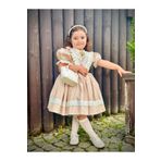 Hly Karol Tasarım Kapiçino Dantelli Vintage Kız Bebek Elbisesi,doğum Günü,fotoğraf Çekim Elbise,0-12 Yaş Uygun
