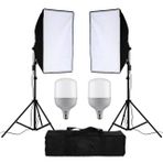 HLYPRO 50X70cm Softbox Çiftli LED Işıklı