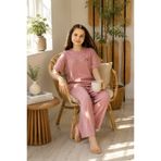 HM CEVHER Kız Çocuk Nefes Alabilen %100 Pamuk Pijama Takım