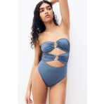 H&M Dolgulu Kuplu Bandeau Mayo