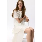 H&M Drapeli Panelli ve Katlı Etek