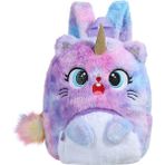 HM Karikatür Peluş Büyük Gözler Sırt Küçük Prenses Kedi Çocuk Sırt Anaokulu Unicorn Schoolbag Çanta (Yurt Dışından) - Mor