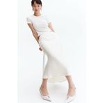 H&M Krinkle Saten Maksi Etek