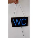 HM NEON LİGHT WC Yazılı Neon Led Tabela Restoran Cafe Barlar için