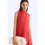 H&M Yakası Bağcıklı Organza Elbise