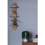 HMC DECOR Çok Amaçlı Duvar Rafı Oval Atlantik Çam