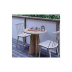 HMC DECOR Modern 60cm Yuvarlak Yemek Masası-Balkon Masası-Mutfak Masası Atlantik Çam(SANDALYELER TEMSİLİDİR)