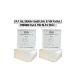 Hmd Bitkisel Kozmetik Saf Gliserin Sabunu x 2 Ad.E Vitaminli Problemli Ciltler Için Onarıcı,besleyici,nemlendirici Doğal