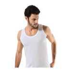 Hmd Erkek Beyaz Pamuklu Askılı Atlet, 2XL Beden