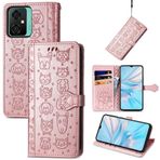HMLTD Moda Manyetik Tokalı Kapaklı Telefon Kılıfı Blackview Oscal C30 C70 Pro C30Pro Telefon Kılıfı Sadelik Kart Yuvası Cüzdan Klipsli Telefon Kılıfı (Gül Altın, Oscal C70)