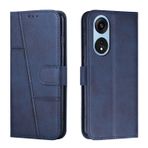 HMLTD Oppo A1 A 1 Pro 5G ile Uyumlu Düz Renk Retro Kılıflar Basit Telefon Kılıfı Çerçeve Cüzdan Klipsli Stand Tutucu Kaymaz Düşme Önleyici Kapaklar (Oppo A1 Pro, Mavi)