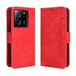 HMLTD Xiaomi Redmi 13T K60 Pro Ultra Manyetik Kılıflarla Uyumlu Cüzdan Klipsli Kılıf Lüks Çoklu Kart Yuvalı Çerçeve İş Koruyucu Muhafaza (Xiaomi 13T, Kırmızı)