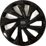 Hmnl Atos Ceed 15'' Inç Piano Black Siyah 4'lü Set Jant Kapağı Çelik Jant Görünümlü