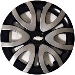 HMNL Chevrolet Metro 15'' Inç Gri - Siyah 4lü Set Jant Kapağı Çelik Jant Görünümlü