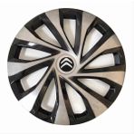 HMNL Citroen 15'' Inç Gri - Siyah 4lü Set Jant Kapağı Çelik Jant Görünümlü