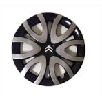 HMNL Citroen Citroen Ax 15'' Inç Gri - Siyah 4lü Set Jant Kapağı Çelik Jant Görünümlü