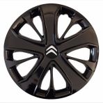 HMNL Citroen Citroen Zx 15'' Inç Piano Black 4lü Set Jant Kapağı Çelik Jant Görünümlü