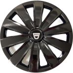 HMNL dacia 1310 14'' Inç Piano Black Siyah 4lü Set Jant Kapağı Çelik Görünümlü