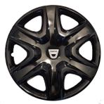 HMNL dacia Duster 14'' Inç Piano Black Siyah 4lü Set Jant Kapağı Çelik Görünümlü