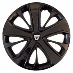 HMNL dacia Solenza 15'' Inç Piano Black Siyah 4lü Set Jant Kapağı Çelik Görünümlü