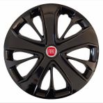 HMNL Fiat 126 Bis 15'' Inç Piano Black Kapağı 4'lü Çelik Jant Görünümlü