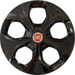 HMNL Fiat 500 Ailesi 15'' Inç Piano Black Kapağı 4'lü Çelik Jant Görünümlü