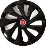 HMNL Fiat Scudo 15'' Inç Piano Black Kapağı 4'lü Çelik Jant Görünümlü