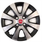 HMNL Fiat Siena 15'' Inç Gri - Siyah Kapağı 4'lü Çelik Jant Görünümlü