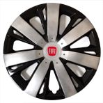 HMNL Fiat Tempra 14'' Inç Gri - Siyah Kapağı 4'lü Çelik Jant Görünümlü