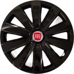 HMNL Fiat Uno 15'' Inç Piano Black Kapağı 4'lü Çelik Jant Görünümlü