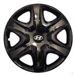 Hmnl Hyundai 16'' Inç Piano Black 4'lü Set Jant Kapağı Çelik Jant Görünümlü
