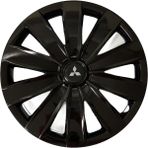 HMNL Mitsubishi Eclipse 14'' İnç Piano Black 4’lü Set Jant Kapağı Çelik Jant Görünümlü