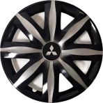 HMNL mitsubishi Lancer Evolution 14'' Inç Gri - Siyah 4lü Set Jant Kapağı Çelik Jant Görünümlü