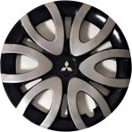 HMNL mitsubishi Lancer Evolution 15'' Inç Gri - Siyah 4lü Set Jant Kapağı Çelik Jant Görünümlü