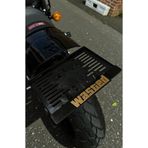 HMNL Motorsiklet WASTED Plakalık SARI KABARTMALI KROM YAZI 1 ADET Motor Plakası