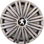 HMNL Peugeot 14'' Inç Gri 4'lü Set Jant Kapağı Çelik Jant Görünümlü