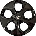 HMNL Peugeot 301 13'' Inç Piano Black Siyah 4'lü Set Jant Kapağı Çelik Jant Görünümlü