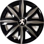 HMNL peugeot 605 14'' Inç Gri - Siyah Renk 4lü Set Jant Kapağı Çelik Jant Görünümlü