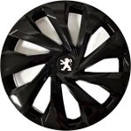 HMNL Peugeot 607 14'' Inç Piano Black Siyah 4'lü Set Jant Kapağı Çelik Jant Görünümlü