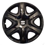 HMNL Seat Alhambra 14'' Inç Piano Black 4'lü Set Jant Kapağı Çelik Jant Görünümlü