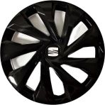 HMNL Seat Cordoba 14'' Inç Piano Black 4'lü Set Jant Kapağı Çelik Jant Görünümlü