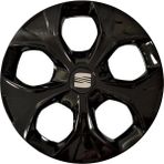 HMNL Seat Marbella 14'' Inç Piano Black 4'lü Set Jant Kapağı Çelik Jant Görünümlü